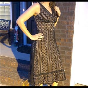 LOFT black lace dress